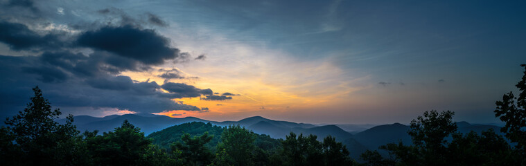 Fototapeta premium Black Rock Mountain State Park Sunrise