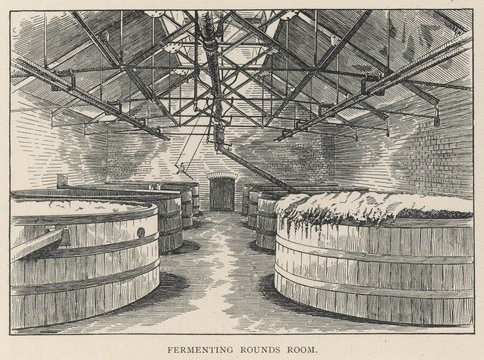 Cross Street brewery. Date: 1889