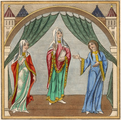 12th century Noble Women. Date: 12th century