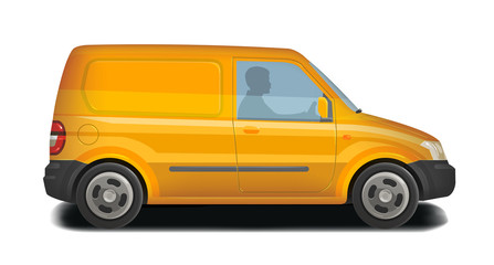 Car, vehicle, minivan icon. Delivery, cargo transportation, transport, traffic concept. Vector illustration
