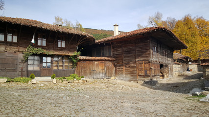 Plakat Traditional wooden houses