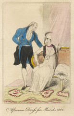 Fototapeta na wymiar Afternoon Dress 1801. Date: 1801