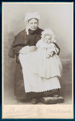 Costume - Baby circa 1900. Date: circa 1900