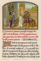 Etiquette - 15th century Leave. Date: 15th Century