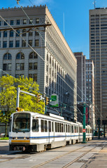 Plakat Metro Rail on Main Street in Buffalo, New York