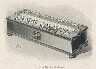 Pascal's Calculator. Date: circa 1642