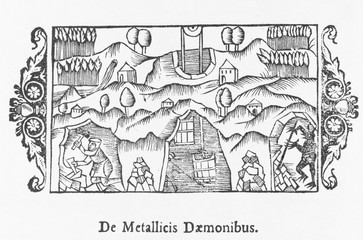 Demons of the Scandinavian mines. Date: 1555