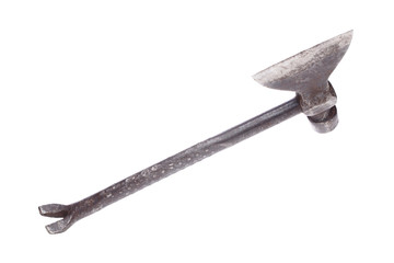 Photo of iron hatchet close-up