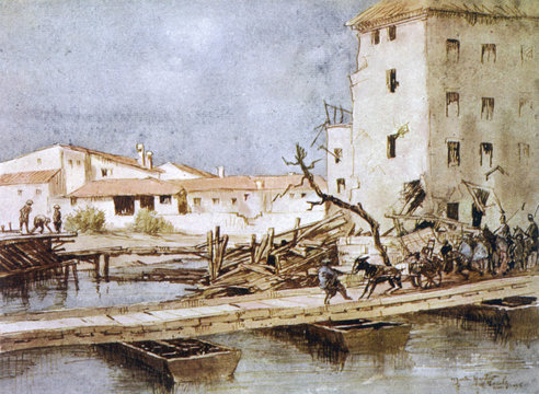 Wwi - Italy - Sacile Bridge. Date: 6849