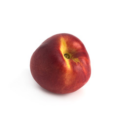 Nectarine on a white background