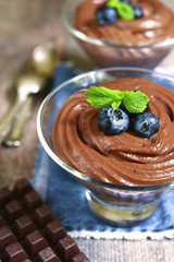 Chocolate diet pudding.