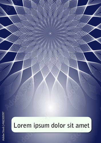 Blue Abstract Flyer Template Poster With Star Shape On Dark Background Leaflet Or Blue Abstract Flyer Template Poster With Star Shape On Dark Background Leaflet Or
