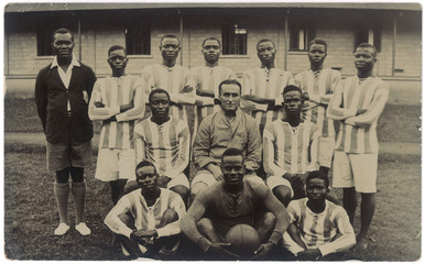 Nigerian Football Team. Date: circa 1930