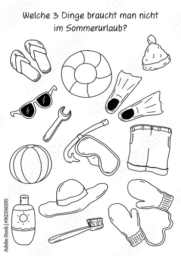 "Rätsel für Kinder - Sommerurlaub" Stockfotos und lizenzfreie Bilder auf Fotolia.com - Bild ...