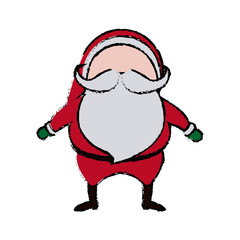 cute christmas santa claus happy celebration cartoon vector illustration
