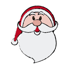 cute christmas santa claus happy celebration cartoon vector illustration