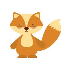 Animal Skunk cartoon icon vector illustration design graphic