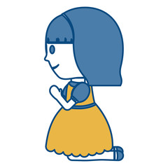 cartoon girl icon