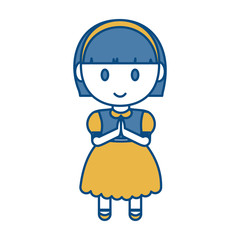 cartoon girl icon