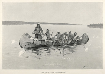 Native American Canoe. Date: 17th century