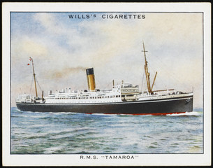 Tamaroa Steamship. Date: 1922