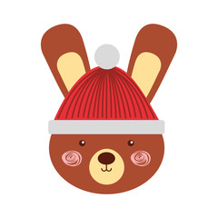 animal rabbit cartoon icon vector illustration design graphic