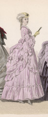 Woman in Pink Dress - 1869. Date: 1869