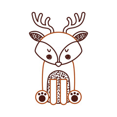 Animal reindeer cartoon icon vector illustration design graphic