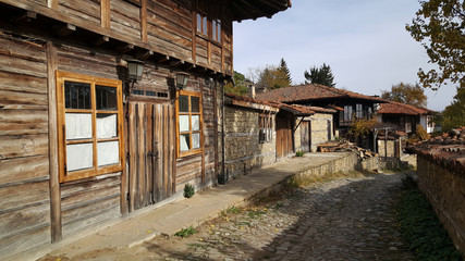 Fototapeta na wymiar Traditional wooden houses