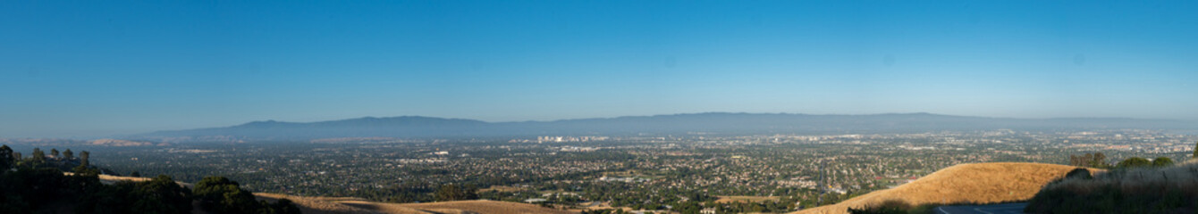 Wide Angle View of Silicon Valley, San Jose, CA