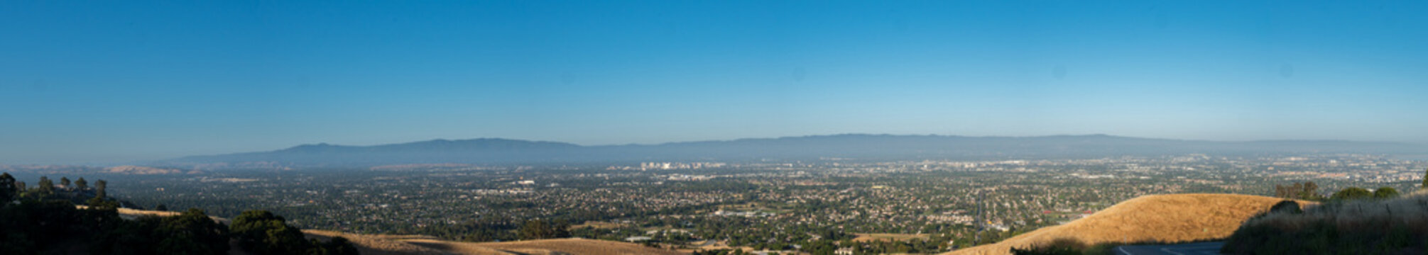 Wide Angle View Of Silicon Valley, San Jose, CA