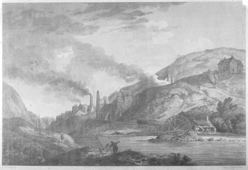 Fototapeta na wymiar Industrial Landscape. Date: 1788