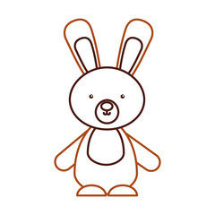 animal rabbit cartoon icon vector illustration design graphic
