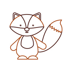 Animal Skunk cartoon icon vector illustration design graphic