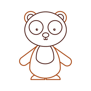 animal panda cartoon icon vector illustration design graphic