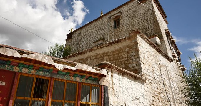 4k lhasa pabangka temple,Tibet.