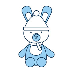 animal rabbit cartoon icon vector illustration design graphic