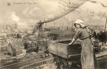 Pay Noir Worker - 1919. Date: 1919 - obrazy, fototapety, plakaty