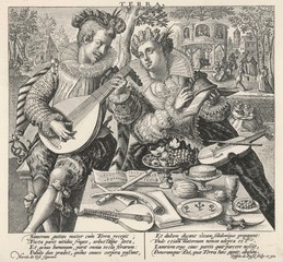 Music in a Garden. Date: early 17th century