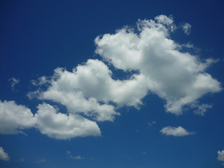 Low Angle View Of Clouds In Blue Sky