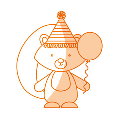 Fototapeta premium Animal squirrel cartoon icon vector illustration design shadow 
