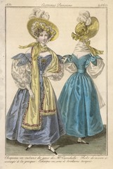 Fototapeta na wymiar Costume Parisiens 2885. Date: 1831