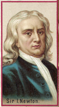 Sir Isaac Newton English mathematician. Date: circa 1690 Stock