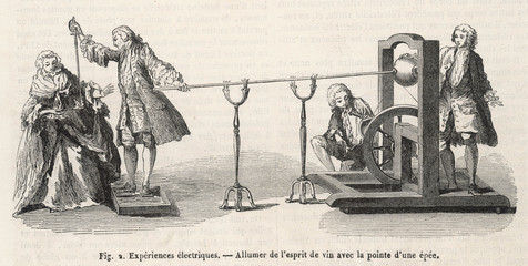 Nollet Experiment. Date: 1750s