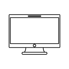 computer icon over white background vector illustration