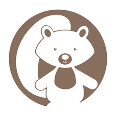 Animal squirrel cartoon icon vector illustration design graphic