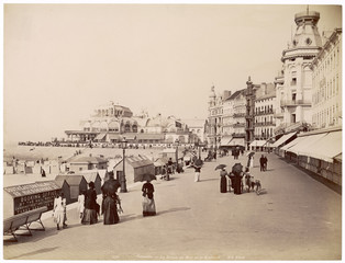 Ostend - Promenade. Date: circa 1890