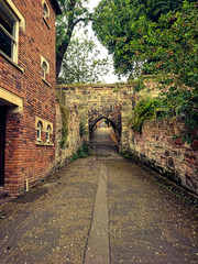 Old gate to the city center, Shrewsbury, United Kingdom