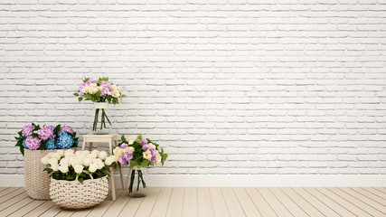 living room or other room decoration flower - 3D Rendering