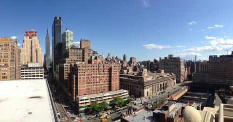 Obraz premium Panorama from Manhattan skyline
